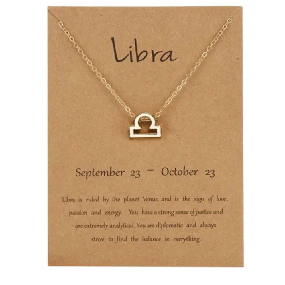 LIBRA SEASON ♎️ horoscope pendant necklace